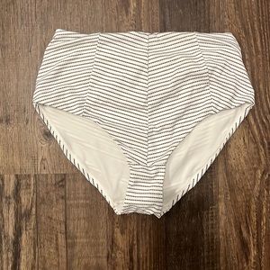 NWOT H&M striped high waisted bikini bottom